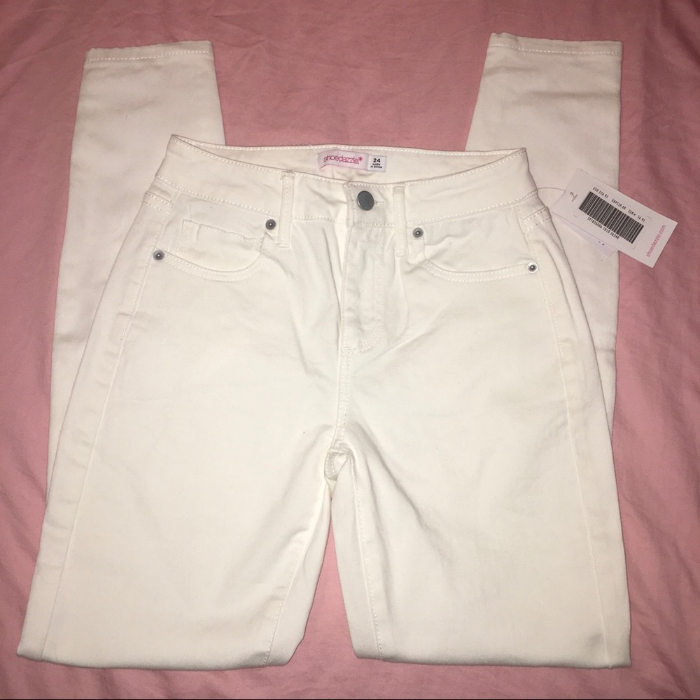 3/$15 White high waisted skinny jeans
